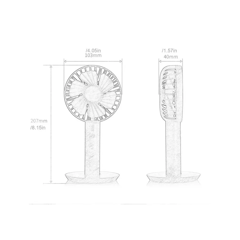 

Creative Usb Power Display Handheld Fan Convenient Mini Fan Student Fan Summer Portable Small Fan