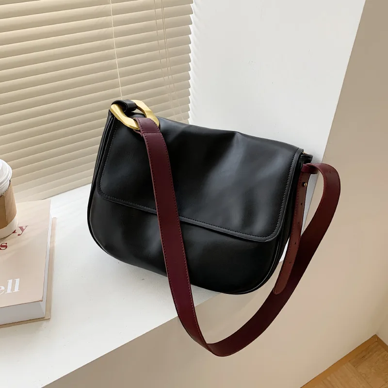 

BenBallar Women's Soft Leather Retro Messenger Bags Large Capacity Trendy Fashion Tote Bag Pu Solid Shoulder Bag