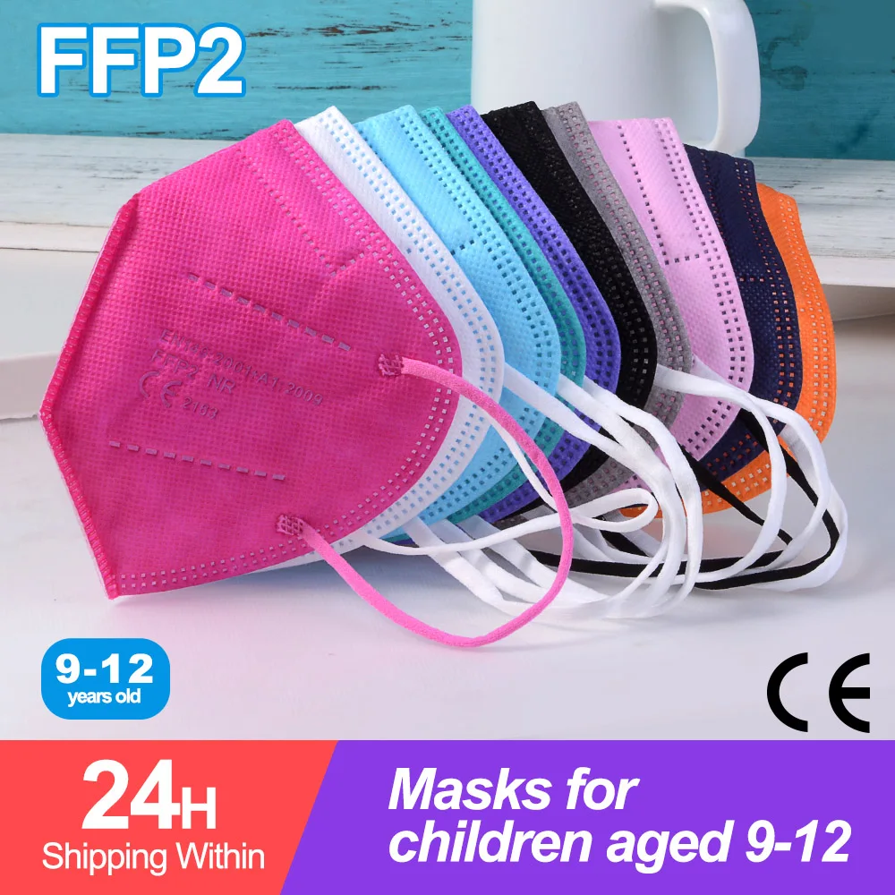 

Маска детская многоразовая, 5 слоев, FFP2, для мальчиков и девочек