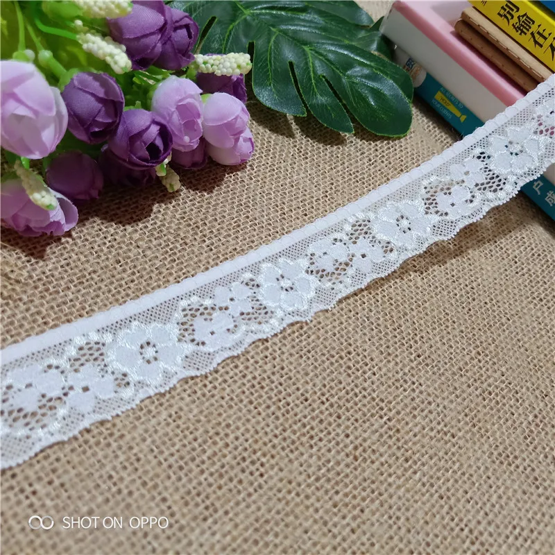3 см S1355 белая эластичная кружевная ткань для рукоделия подходящая одежды нижнего