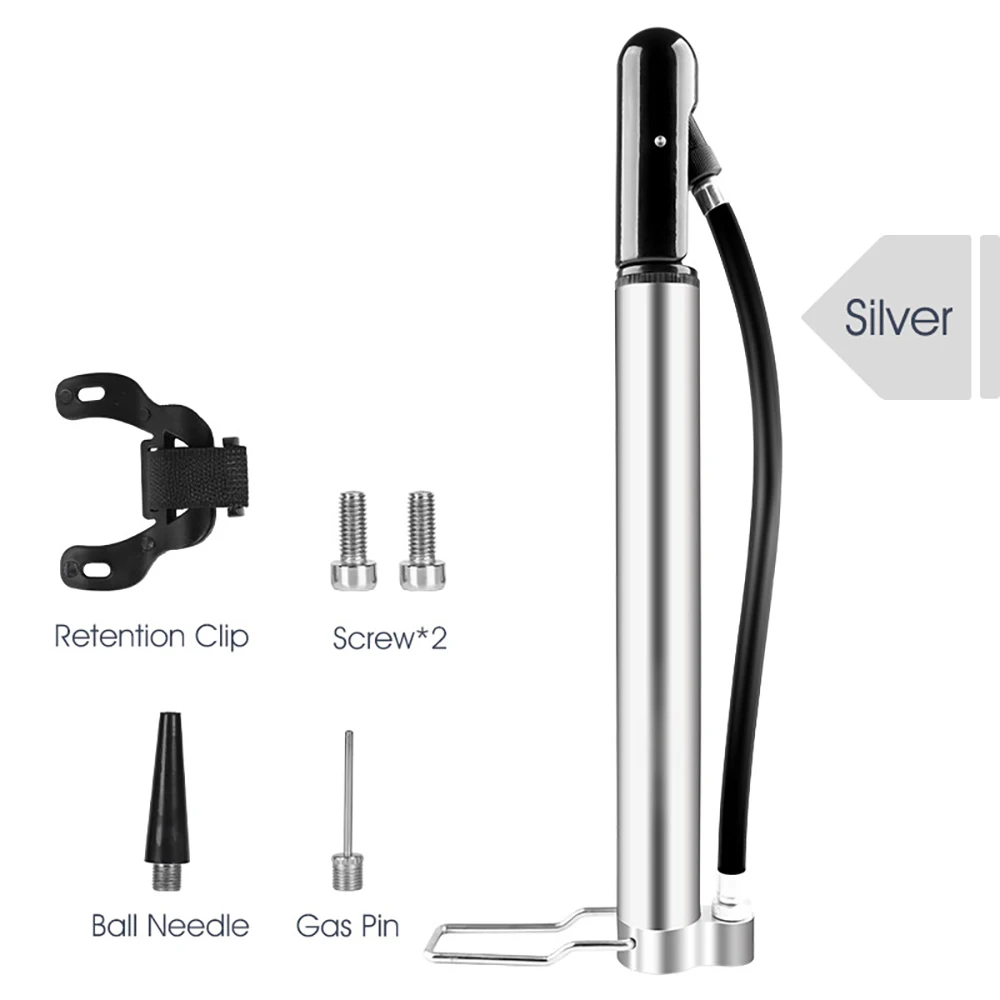 

Portable Bike Pump 120PSI Hand Mini Bicycle Pump Tire Air Inflator Schrader Presta Valve Needle Hose MTB Bike Accessories