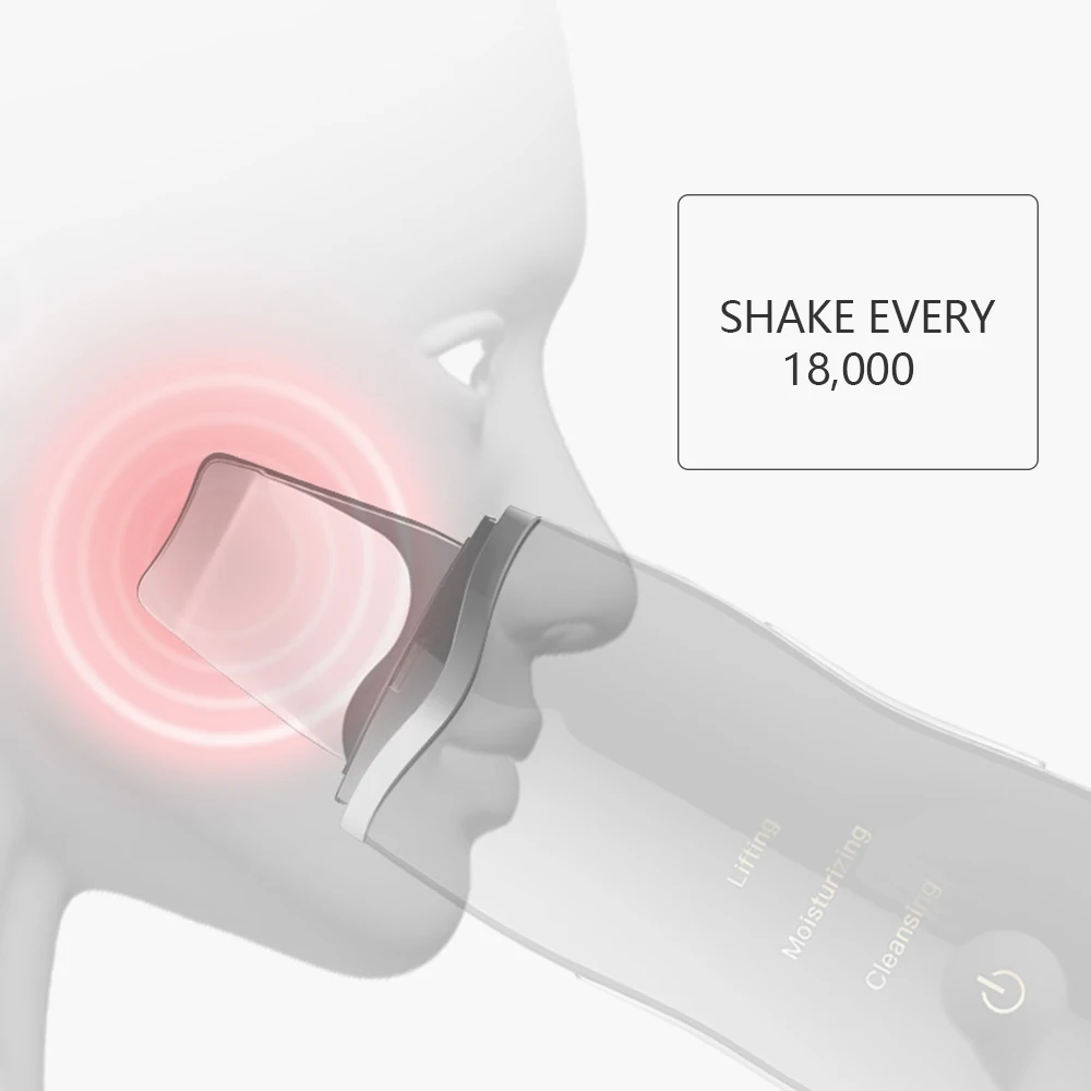 Ультразвуковой нано ионизированный очиститель для скрабина кожи лифтинг пилинг