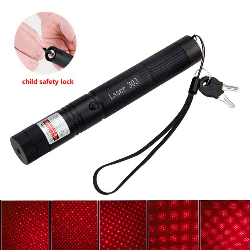 Only Red Laser 532 нм зеленый лазерный прицел для охоты лазеры указка мощное устройство Регулируемый фокус лазер с лазером 303+ зарядное устройство+ аккумулятор 18650+ коробка - Цвет: Only Red Laser