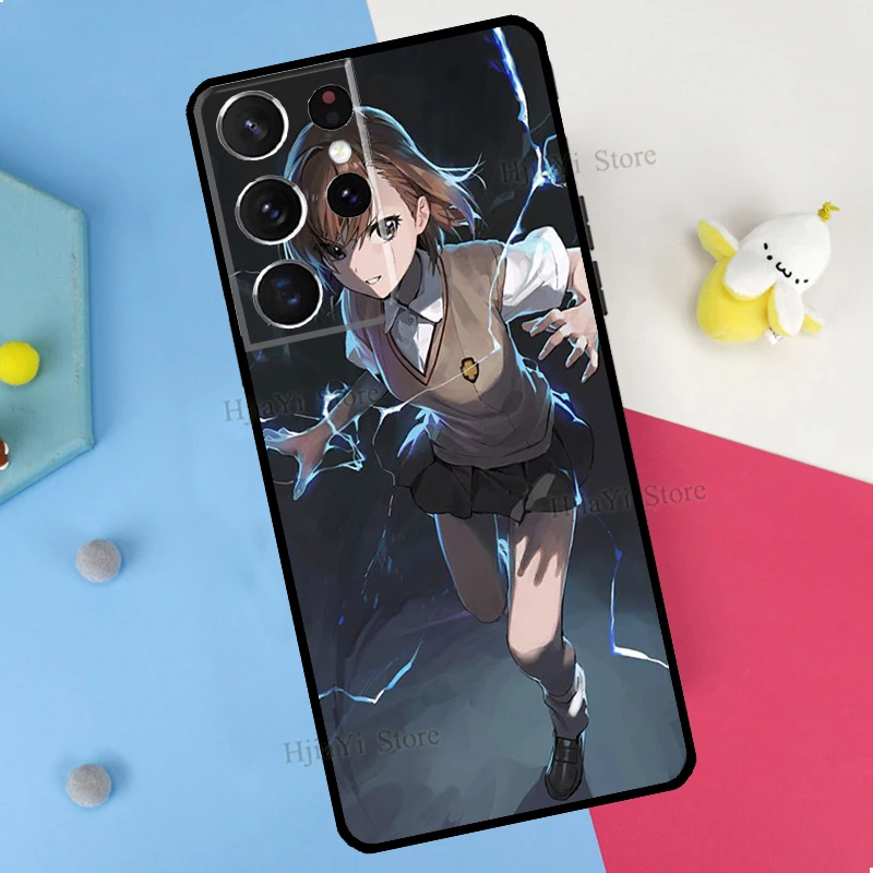 Чехол для телефона Misaka Mikoto для Samsung Galaxy S23 S22 Ultra Note 20 10 S8 S9 S10 Plus S20 FE S21 Cover on.
