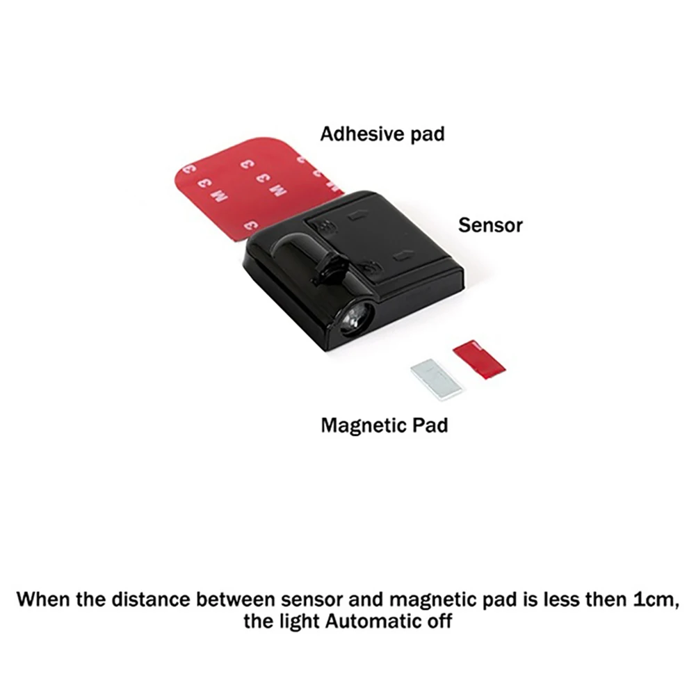 Универсальный беспроводной светодиодный теневой проектор шаг вежливости огни