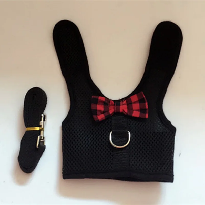 Жилет для кроликов хомяка шлейка с поводком сетчатый нагрудный ремень хорька