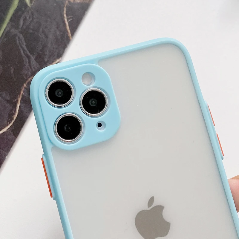 

Summer style 0.3MM Anti-Sweat Case For iphone 11 12 Pro Max XR XS Max X Ultra thin lens protection Soft Cover On iphone 11 Couqe