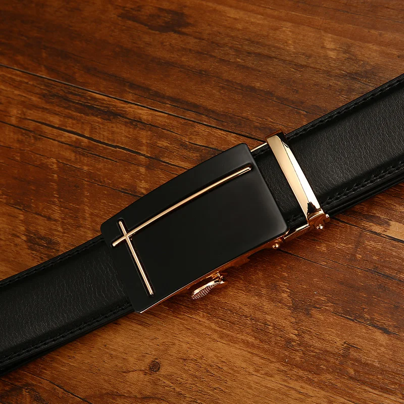 Anxianni Designers Men Automatic Buckle Leather luxury Belt Male Belts Ceinture Homme Genune Leather Strap Brand
