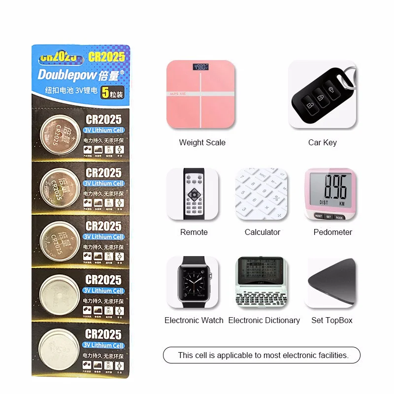 2 комплекта 10 шт. 3 в CR2025 батарейки для монет батарея часов игрушки калькулятор с