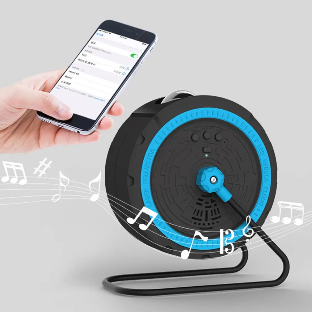 

Wireless LED Rotating Starry Sky Projection Lamp Remote Control Atmosphere Light Bedroom Night Light Projector