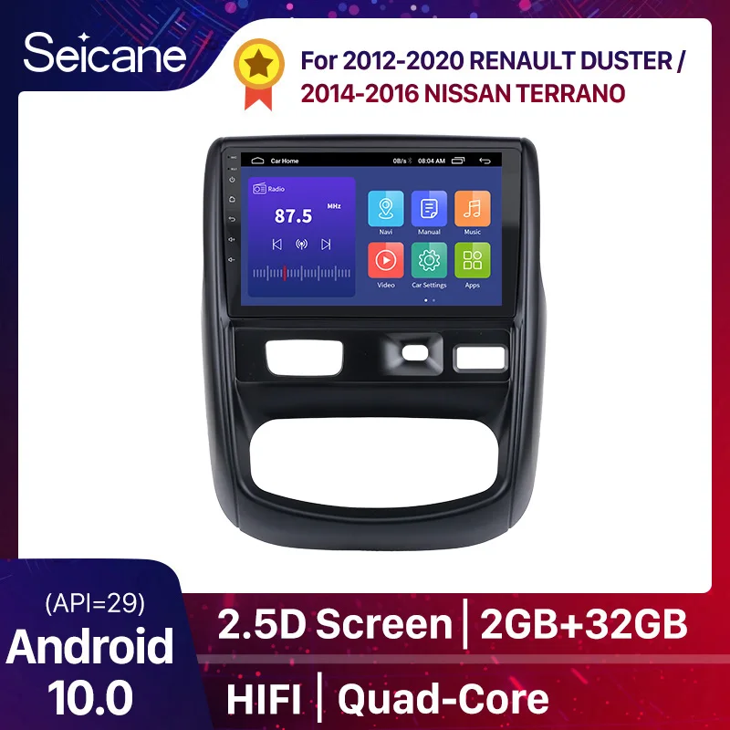 

Seicane 9 Inch Android 10.0 DSP IPS Car GPS Navi Radio For 2012-2020 RENAULT DUSTER / 2014-2016 NISSAN TERRANO 2.5D Screen HIFI