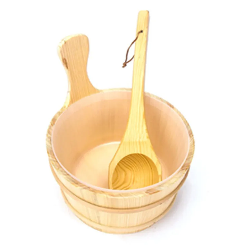 Натуральное ведро для сауны в ванную комнату с внутренней подкладкой аксессуары