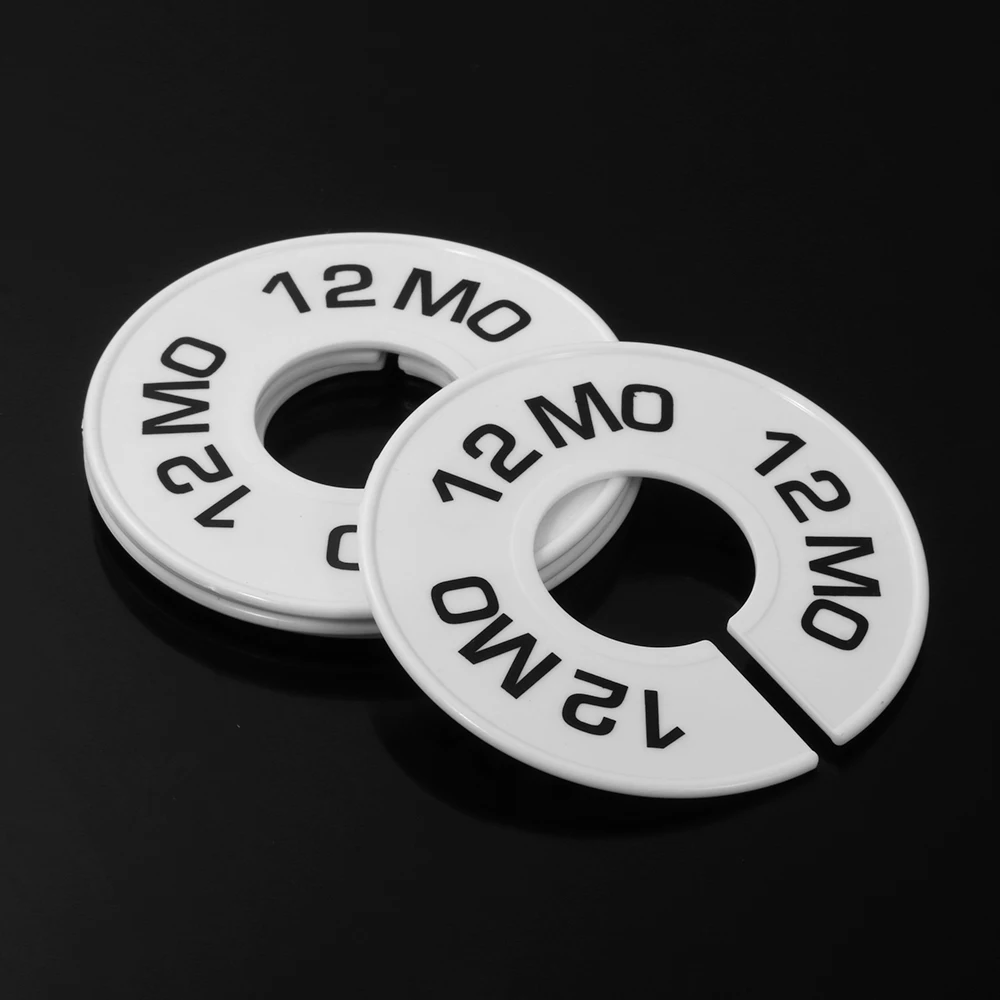 5 шт. белая одежда бирки с размерами детская размер маркировочное кольцо Круглые