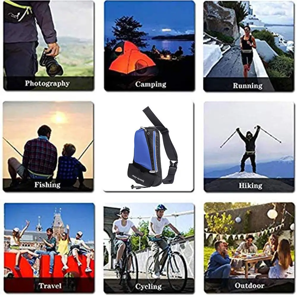 

Camping Run Cotton Mobile Phone Bag Mountaineering Headset Hip Belt Bags Money Satchel on Foot Waist Bags Running Bag