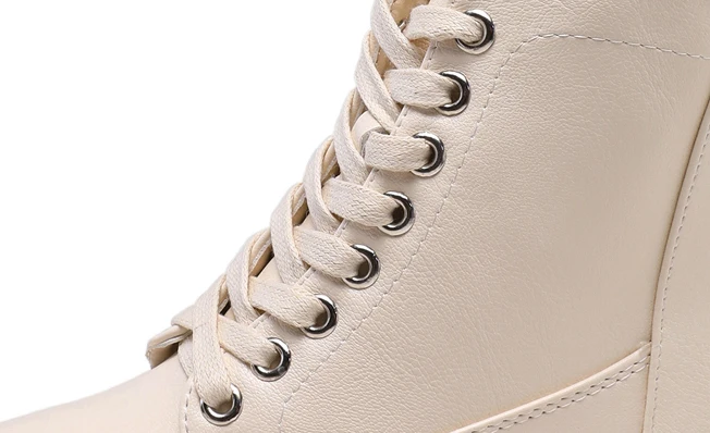 Сапоги Aleafalling женские на шнуровке мягкие кожаные зимние сапоги теплая Уличная