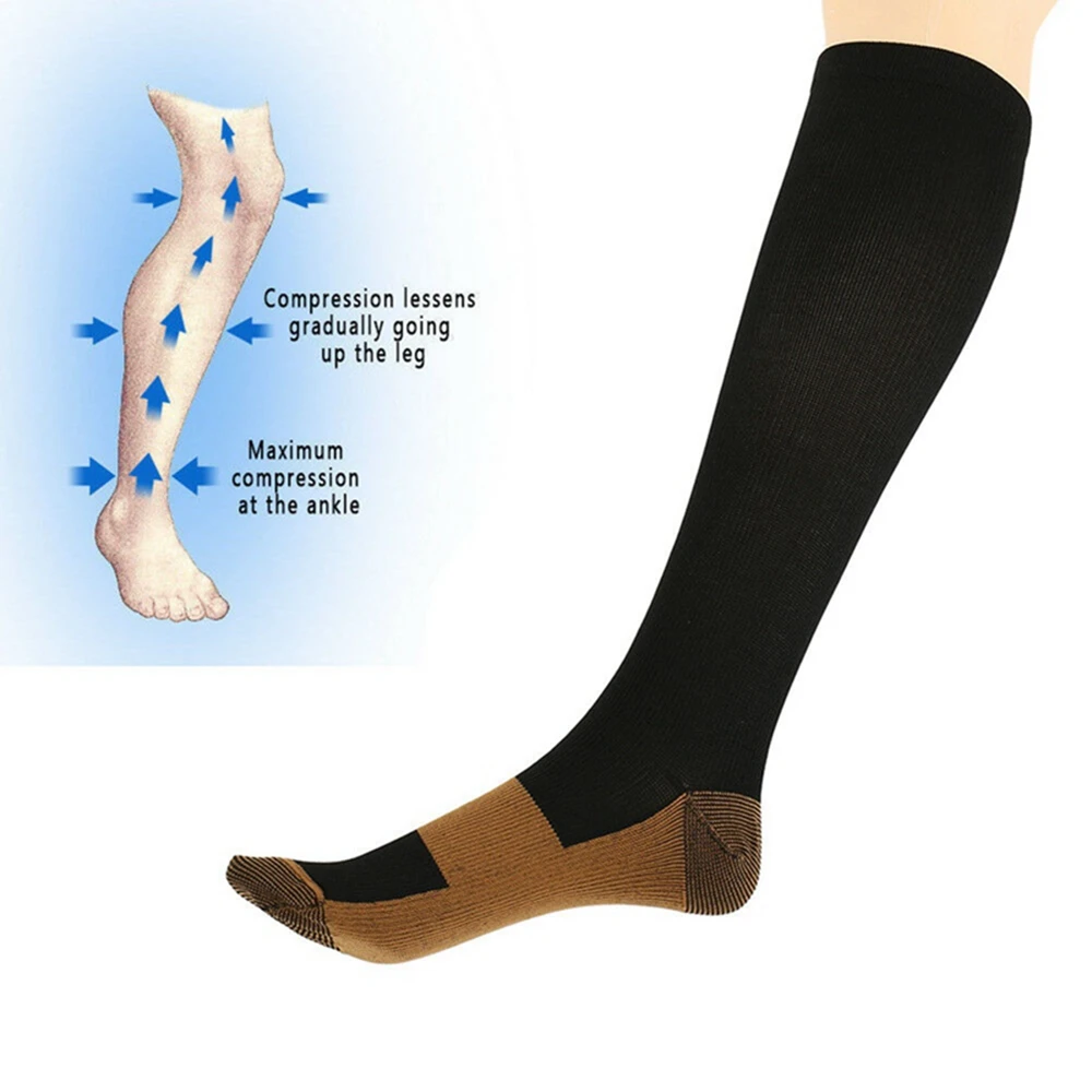 Компрессионные гольфы для женщин 35 - 45 мм мягкие длиной до колена мужчин