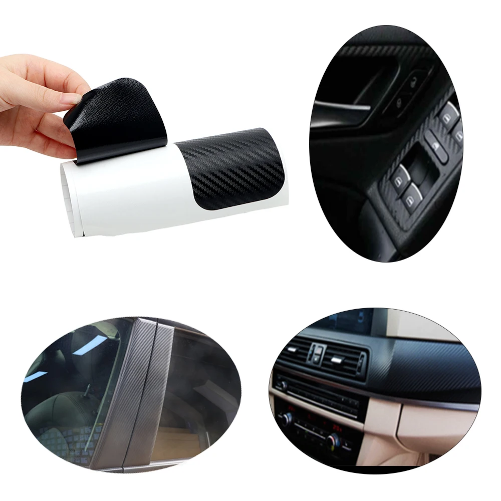 

Stereo Carbon Fiber Anti-Scratch Car Sticker Car Exterior Accessories Universal B-pillar Modified Car Stickers 4 piece/set