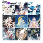 Алмазная краска для рисования по алмазным камням, полная квадратная полимерная картина, мультяшная девушка, украшение для стен, наборы для украшения ASF2232