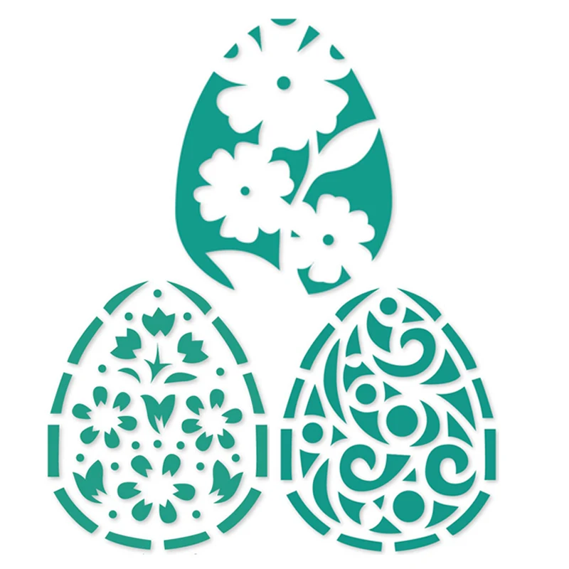 

Easter Eggs Flower Metal Cutting Dies Stencils dies DIY Scrapbooking dies Paper Craft Embossing Dies Cut Handcraft Dies New 2021