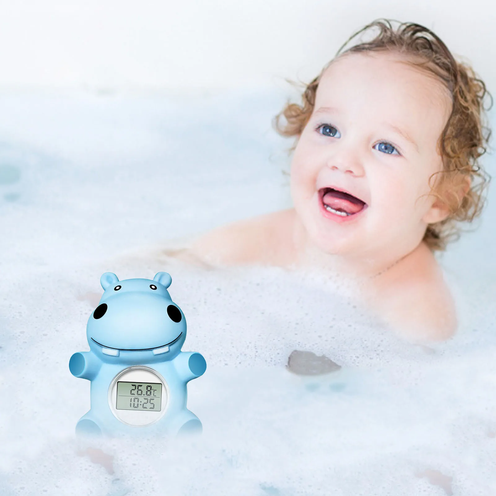 

Baby Bath Thermometer For Newborn Instant Read Thermometer LCD Display Temp Gauge For Pool Bathtub Baby Bath Toys Thermometers