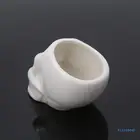 Творческий Череп керамический цветочный горшок зеленый суккулент Плантатор Контейнер Для Растений Декор