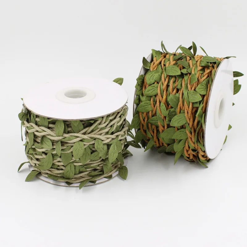 5 м/10 мм/рулон искусственные листья шпагат воск веревки с листьев шелковые цветы