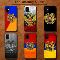 armenia albania russia flag emblem phone case for samsung a91 01 10s 11 20 21 31 40 50 70 71 80 a2 core a10