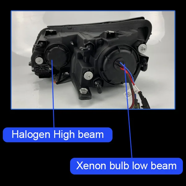 Head Lamp For Car VW Tiguan 2013- Headlights Fog Lights Daytime Running Lights DRL H7 LED Bi Xenon Bulb Car Accessories - Цвет: B