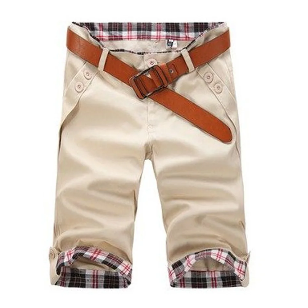 Повседневные шорты для мужчин 2020 летние короткие штаны яркие цвета бежевые