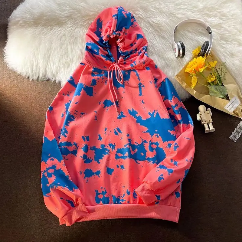 Толстовка Tye Dye в стиле Харадзюку мужские худи хип-хоп одежда для мужчин и женщин