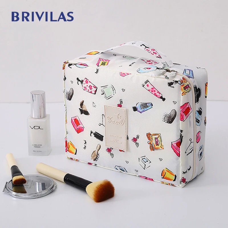 Косметичка Brivilas сумка органайзер квадратная Женская модная для хранения
