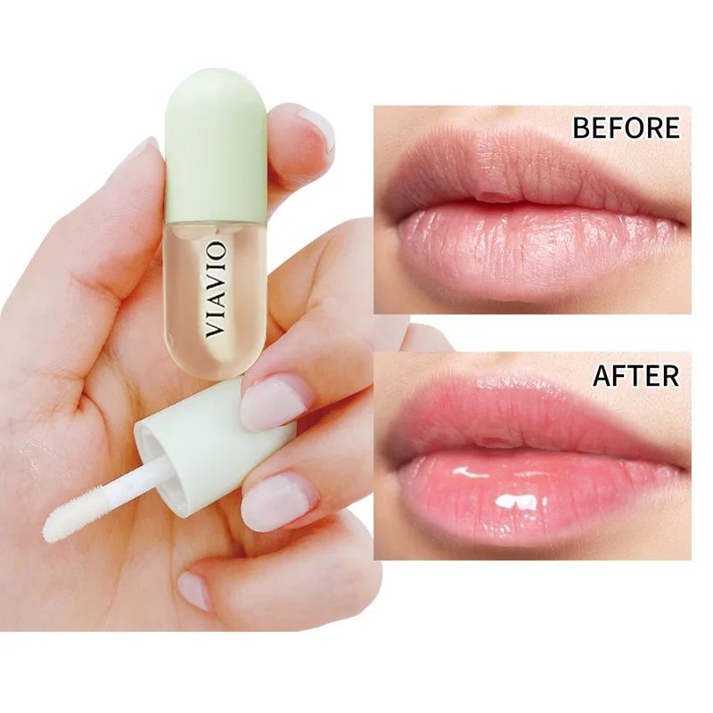 4ml Moisturizing Lip Oil Repairing Reduce Fine Lines Lasting Nourish Transparent Gloss Lips Care Sexy Beauty Cosmetic | Красота и