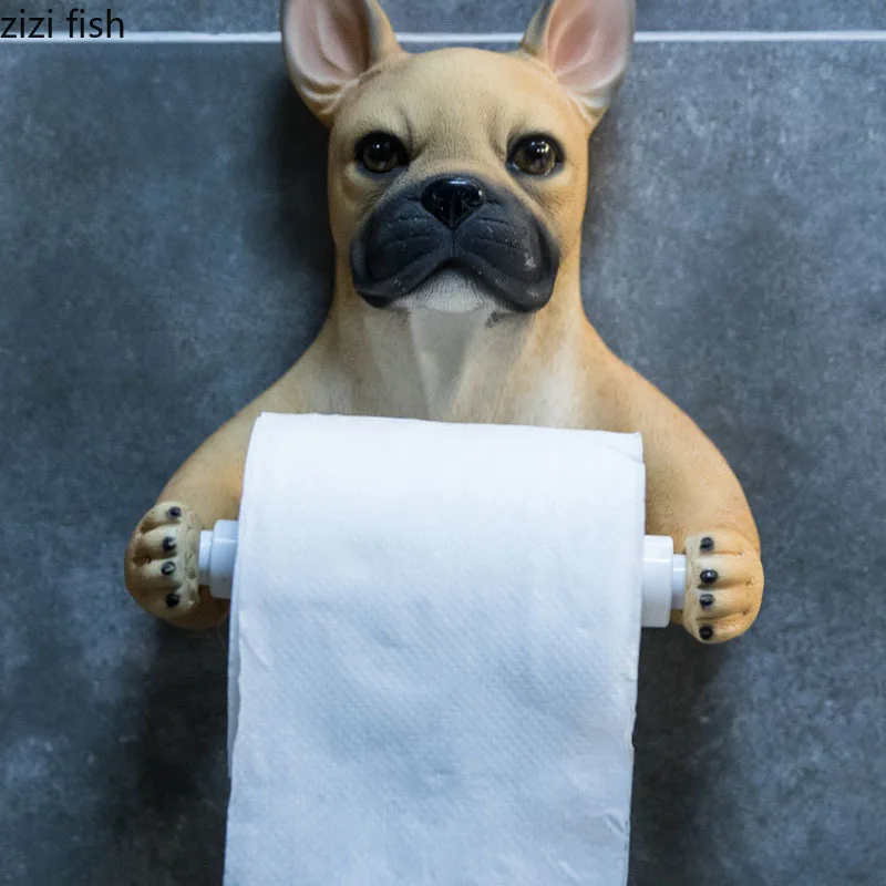 Держатели для рулонов с изображением кошек и собак держатель из смолы полотенце