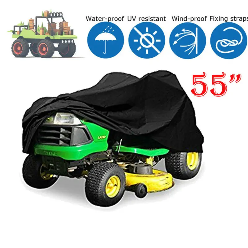 140*66*91CM Black Garden Tractor Heavy Duty Riding Lawn Mower Cover Waterproof Protector | Дом и сад