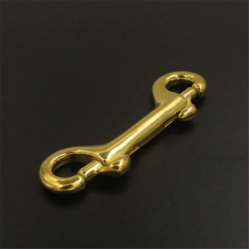 1 шт. сверхпрочный латунный двухсторонний защелкивающийся крючок с защелкой трос