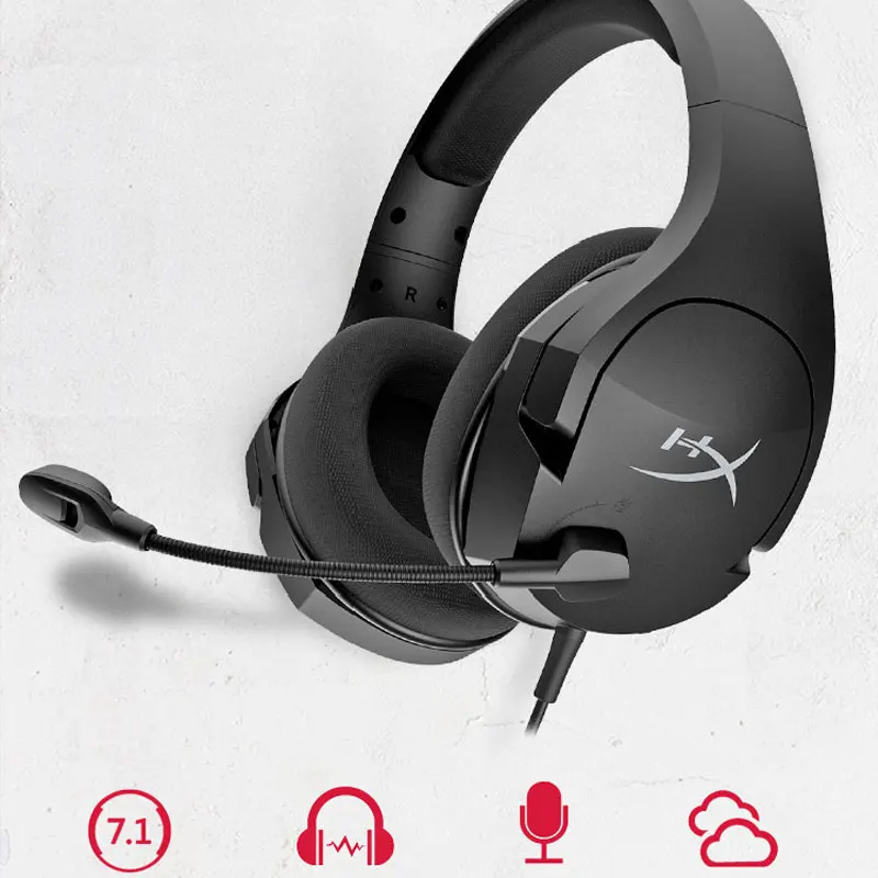 Игровая гарнитура Kingston HyperX Cloud Stinger Core 7 1 легкие наушники с микрофоном для ПК PS4 Xbox