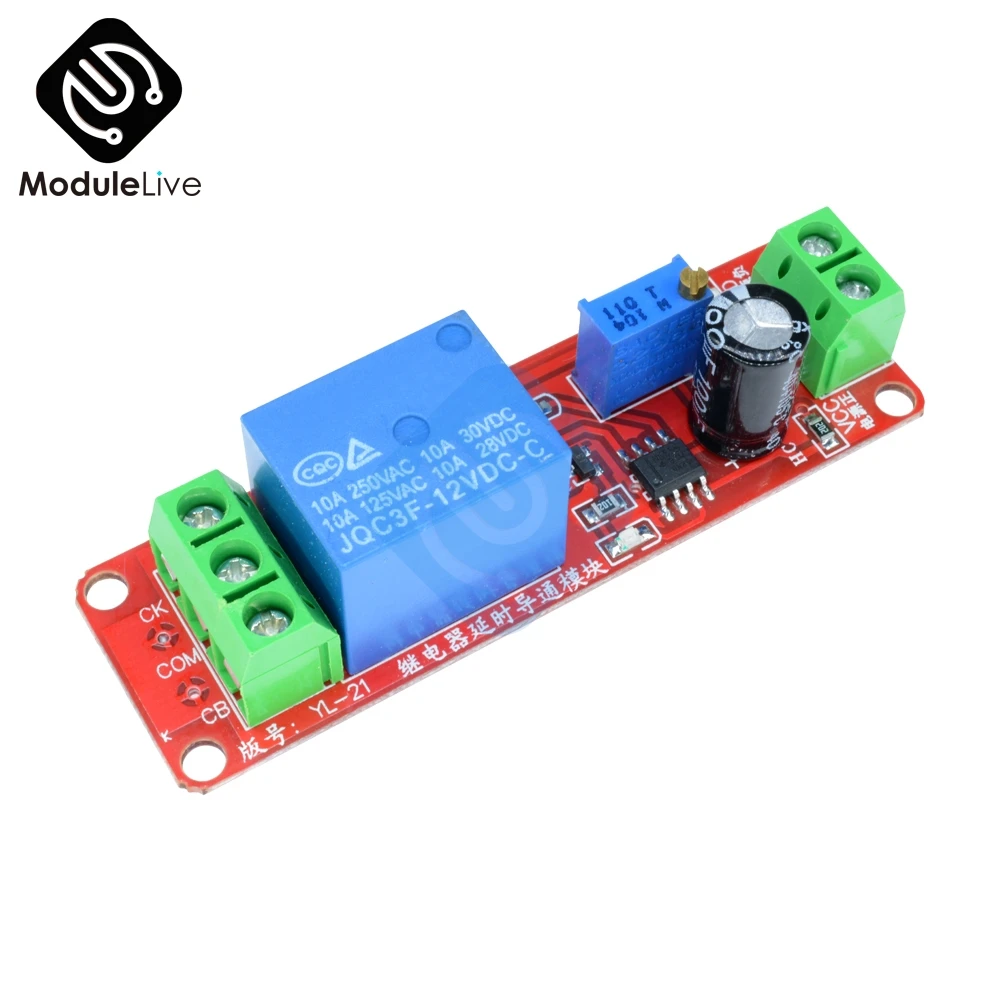 10PCS DC 12V Time Delay relay shield NE555 Timer Switch Shield Adjustable Module 0 to 10 Second Board Wholesale | Обустройство дома