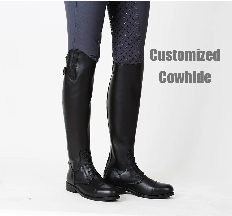 Большие размеры кожаные сапоги на заказ конный спорт снаряжение для верховой