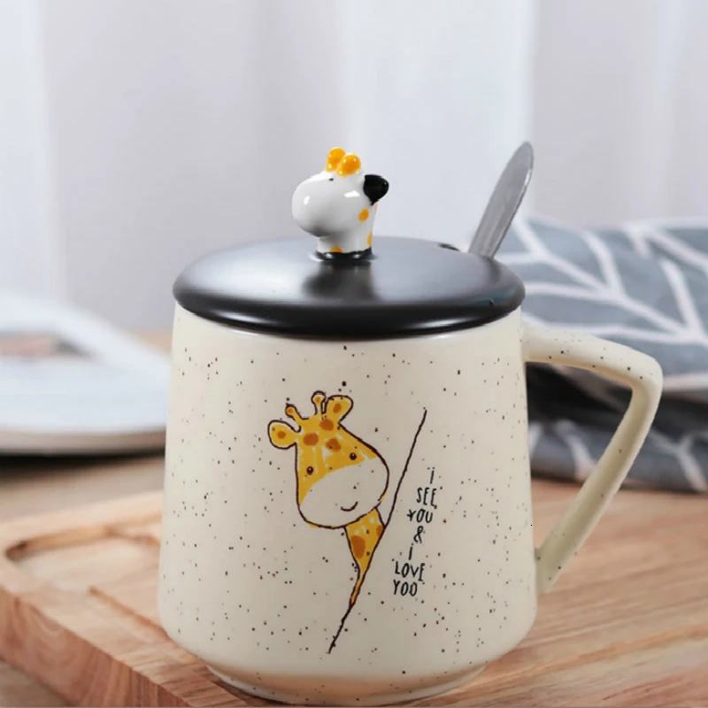 Оригинальные Мультяшные керамические кофейные кружки красивые чашки для