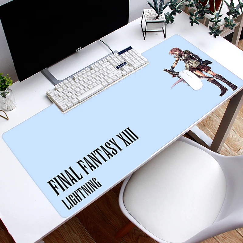 

Fashion final fantasy Design Keyboard Mat Desk Durable Desktop Mousepad Rubber Gaming Large Size Mouse Pad For Office Computer