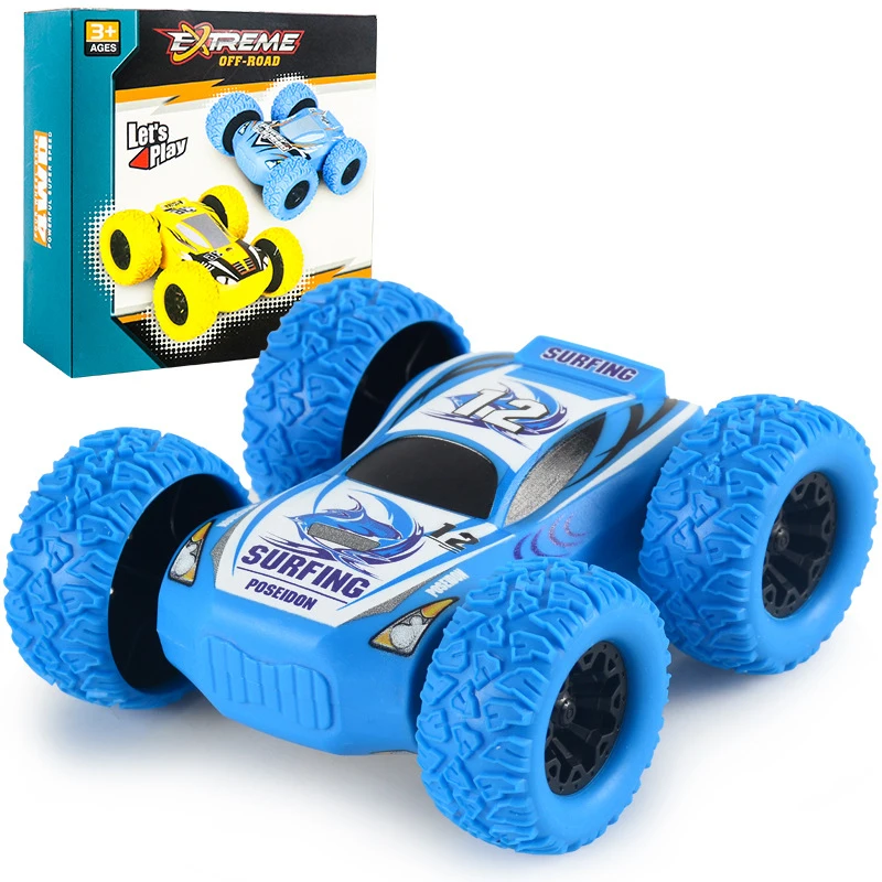 

Double-sided Inertia SUV Toy Car Resistance Stunt Rolling Four-wheel DriveDumper Truck Kids Car Toys For Children Boys