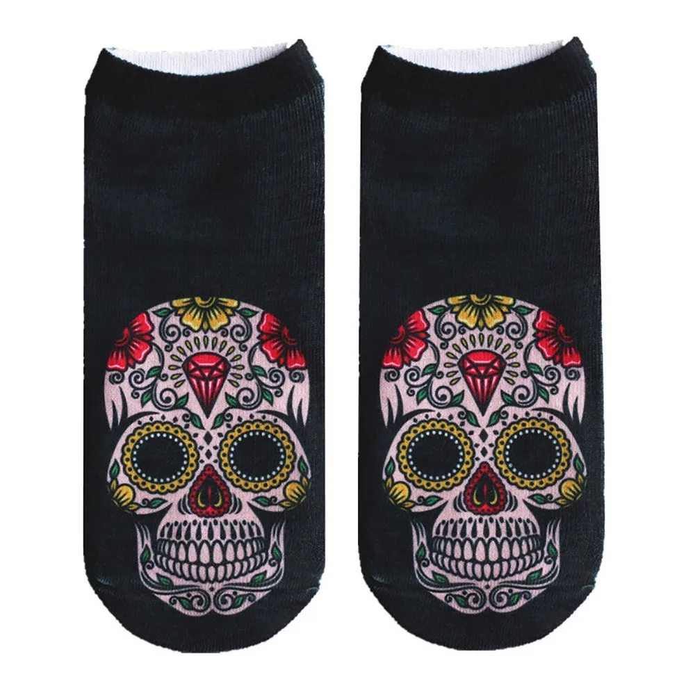 Модные носки унисекс с принтом тигра и Льва популярные смешные короткие до