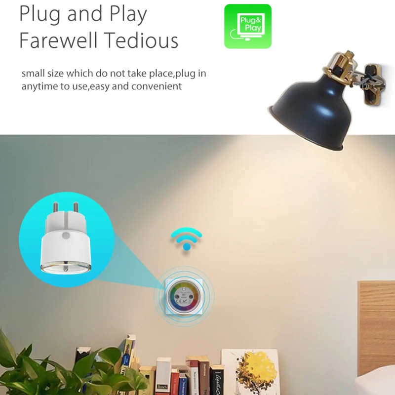 Французская смарт розетка 10 А с поддержкой Amazon Alexa Google Home переключатель