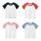 Красочная футболка для мальчиков и девочек, топы, футболки, качественная хлопковая Детская рубашка, наряд, детская одежда