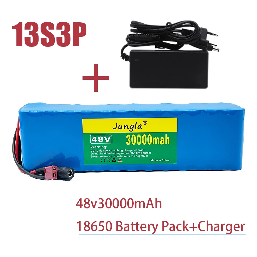 

48v литий-ионный аккумулятор 48v 30Ah 1000w 13S3P комплект литий-ионный батарей для 54,6 v E-велосипед электрический велосипед Скутер с BMS + зарядное устр...