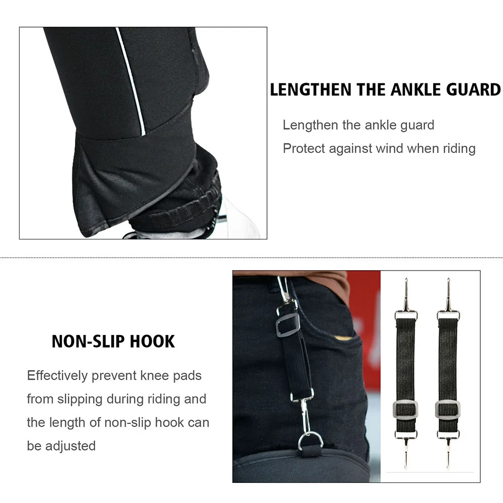 

2Pcs Motorcycle Electric Car Winter Windproof Cold Thickening Long Warm Knee Pads