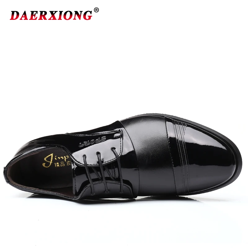 Модная мужская обувь в деловом стиле Новинка 2019 года классические кожаные