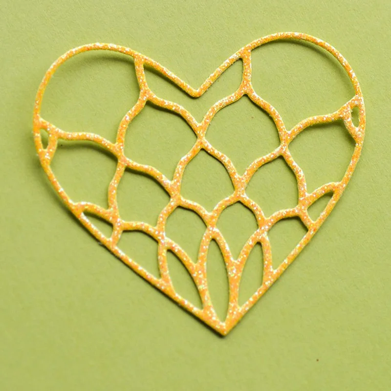 Набор металлических вырубных штампов в форме лепестков и сердца ремесло на День