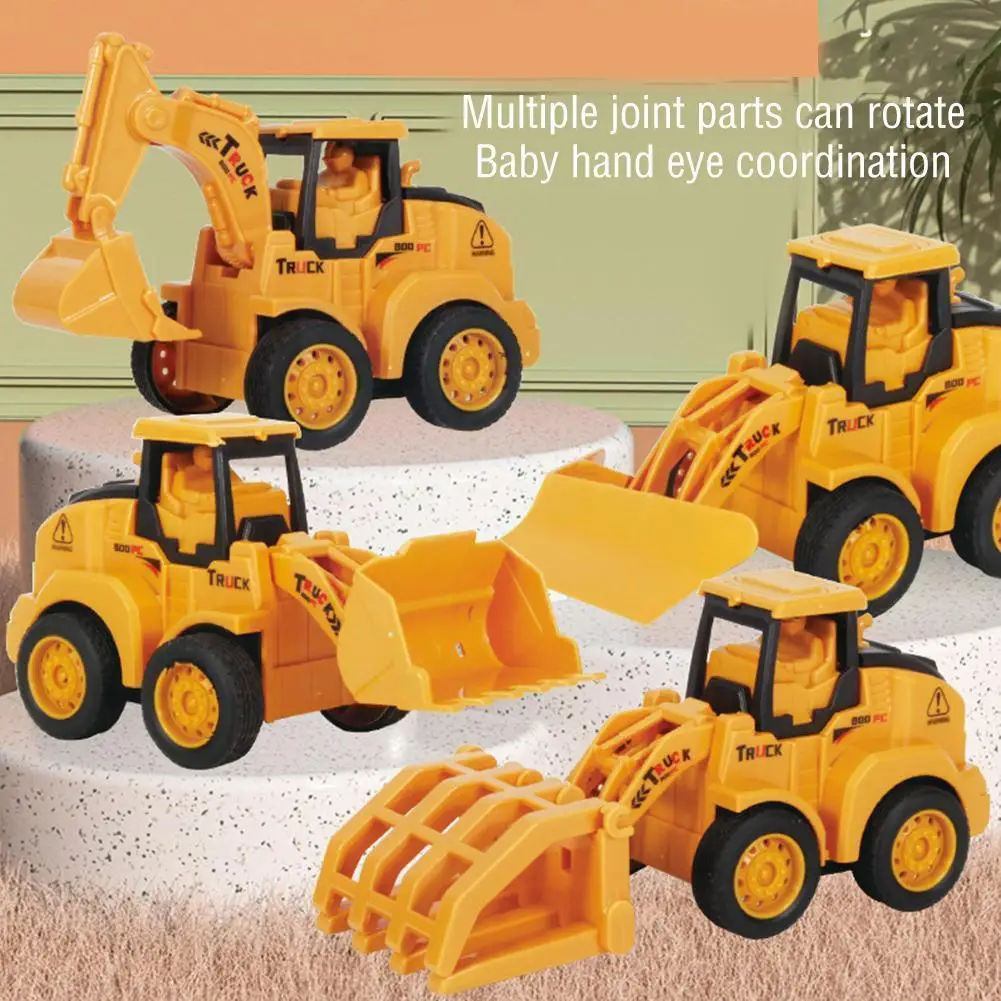 

Engineering Car Toy Inertial Car Excavator Tractor Dump Truck Model Car Toy Mini Gift For Boy Girls R7x4