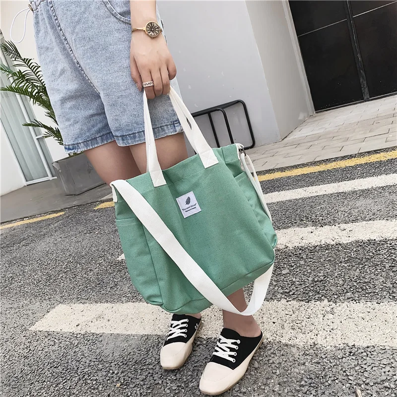 Новинка 2021 парусиновые сумки на плечо Экологичная посылка для покупок сумка-тоут